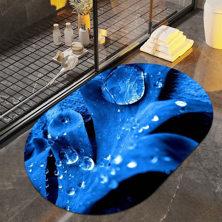 Floral Art Bath Rug
