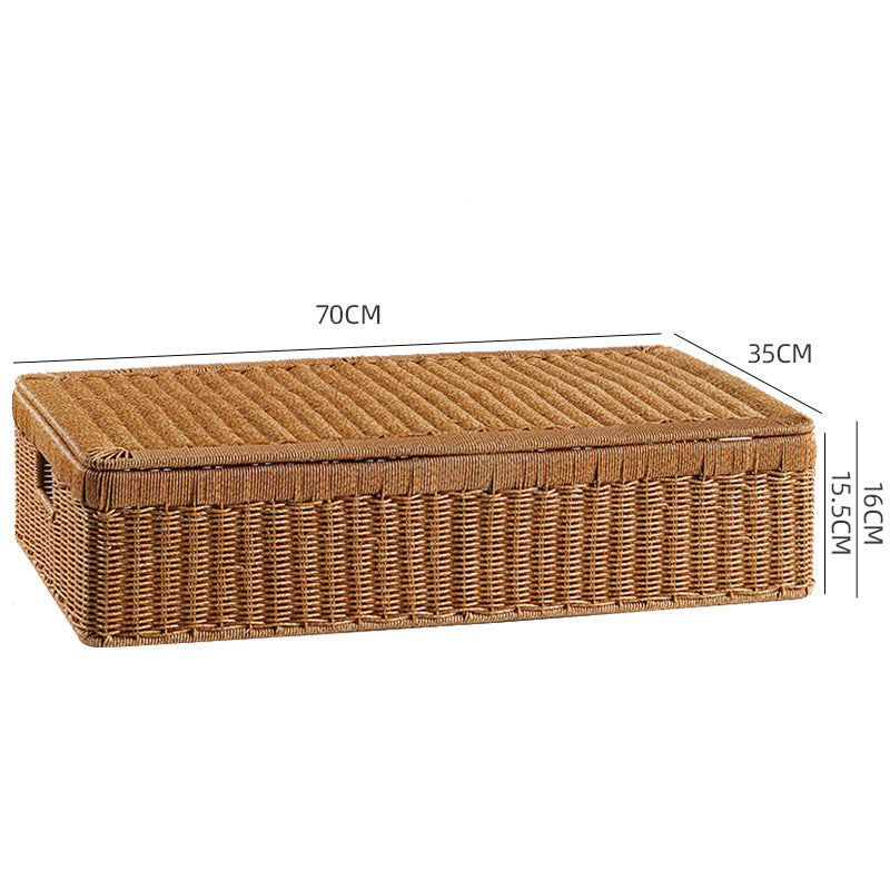 Handwoven Decorative Storage Trunk