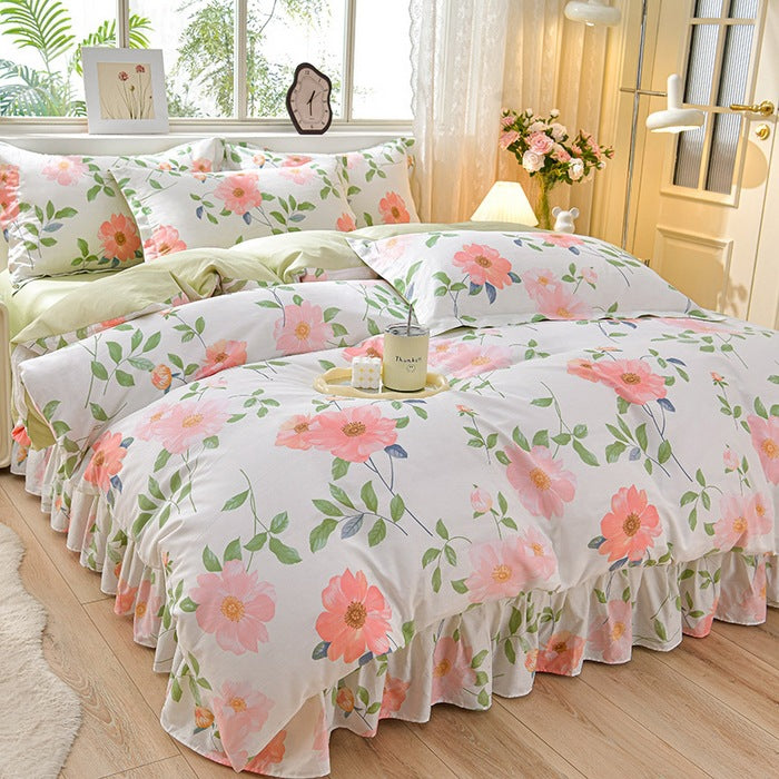 Floral Design Comforter Set