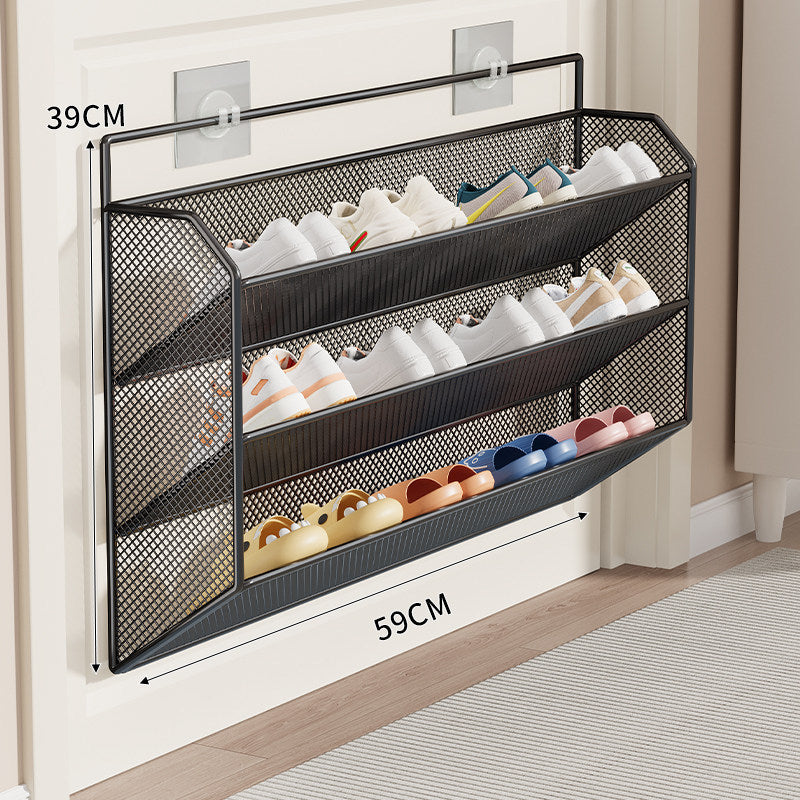 Over-Door Mesh Shoe Rack