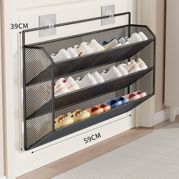 Over-Door Mesh Shoe Rack