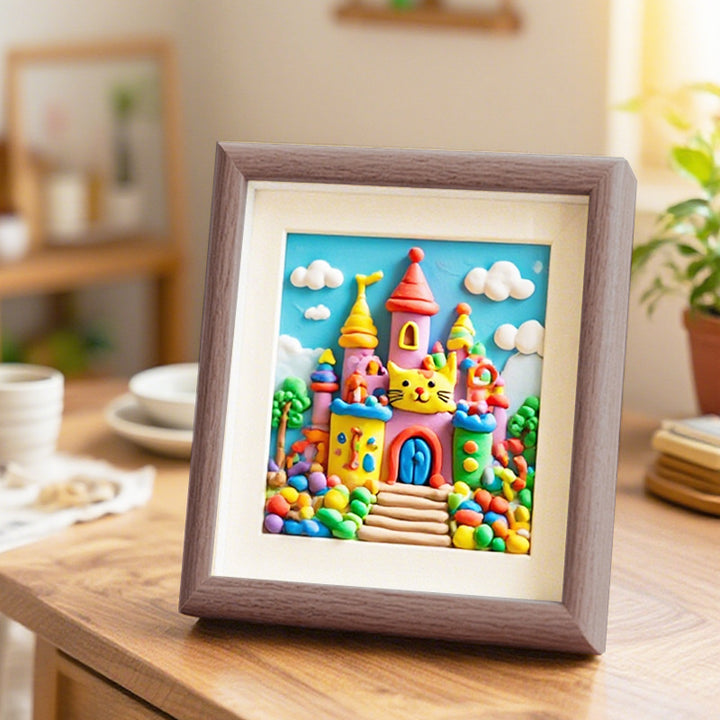 Whimsical Clay Art Frame