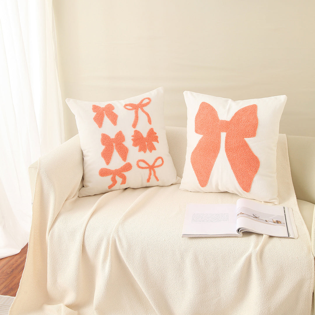 Decorative Bow Accent Pillow