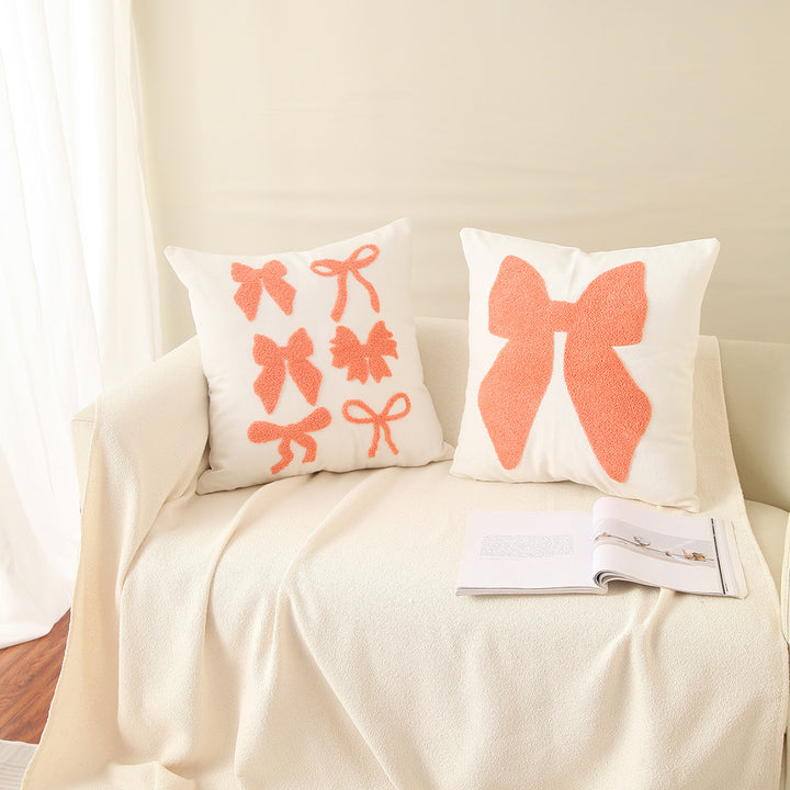 Decorative Bow Accent Pillow