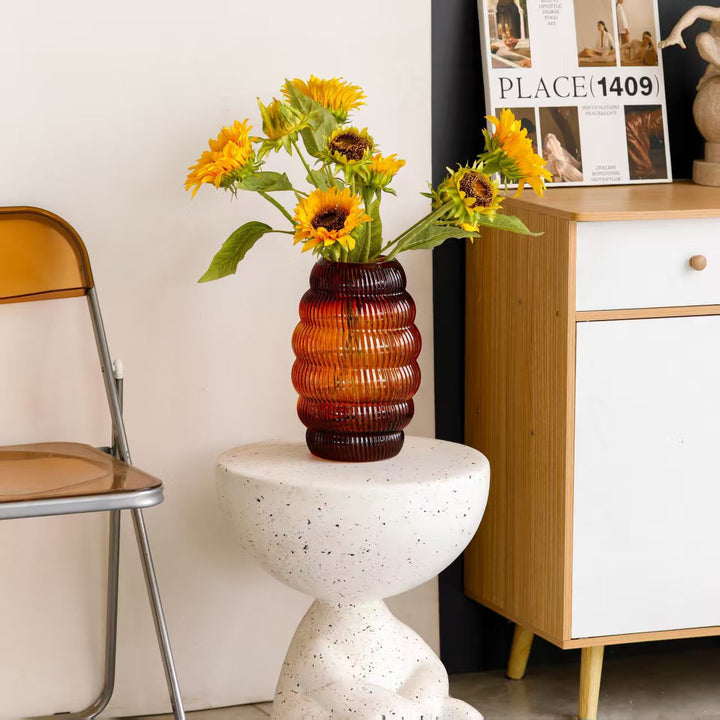 Decorative Textured Glass Vase