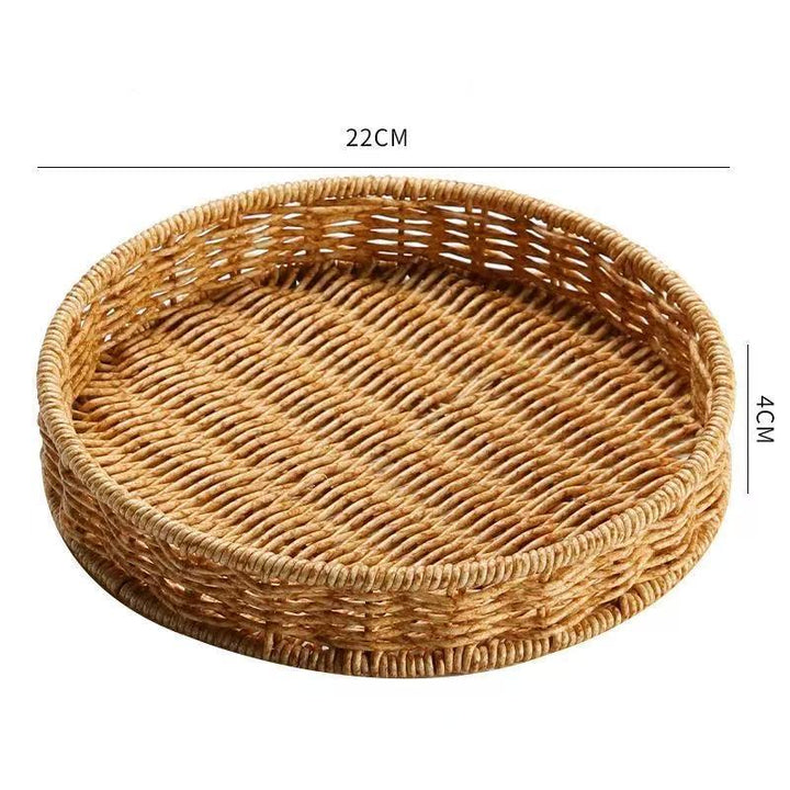 Round Woven Storage Tray