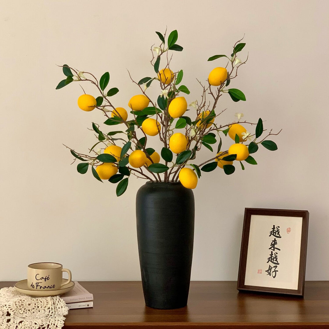 Decorative Lemon Branch Arrangement for Home Display