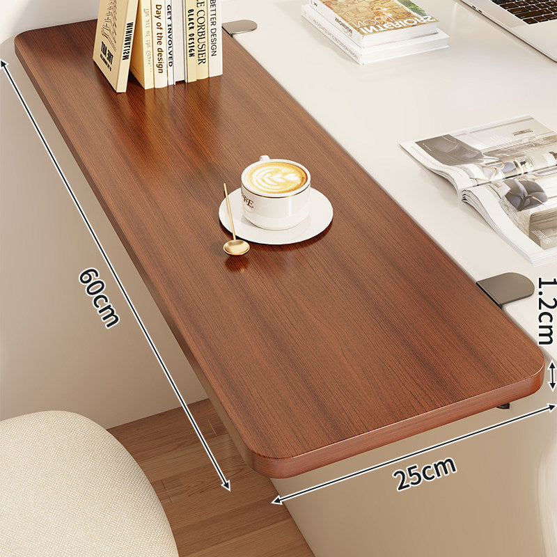 Compact Foldable Clip-On Desk-Edge Shelf
