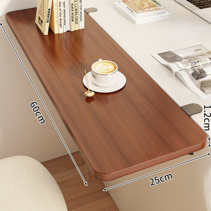 Compact Foldable Clip-On Desk-Edge Shelf