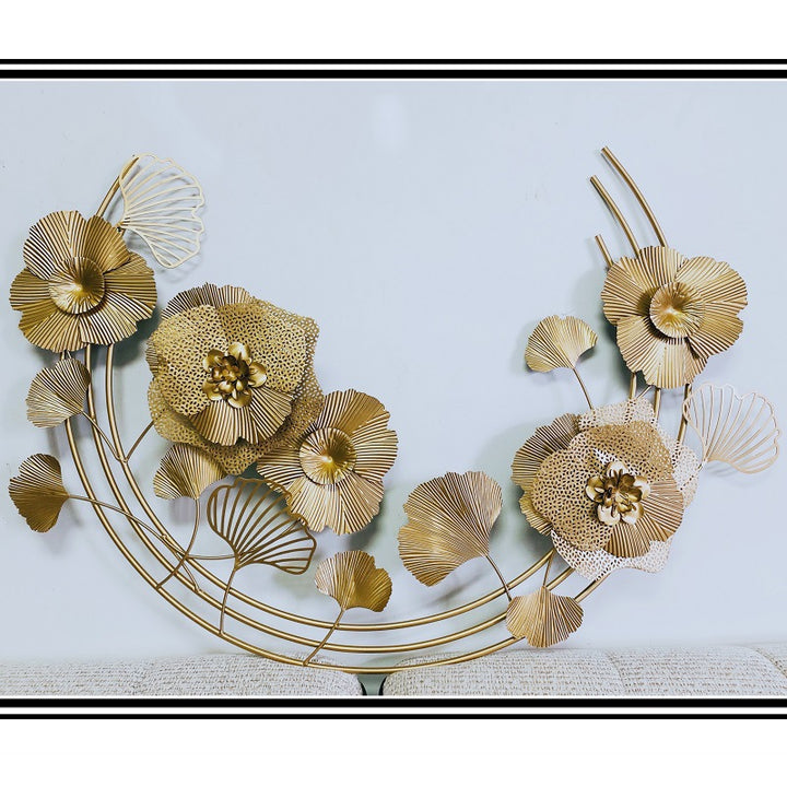 Decorative Metal Floral Wall Sculpture