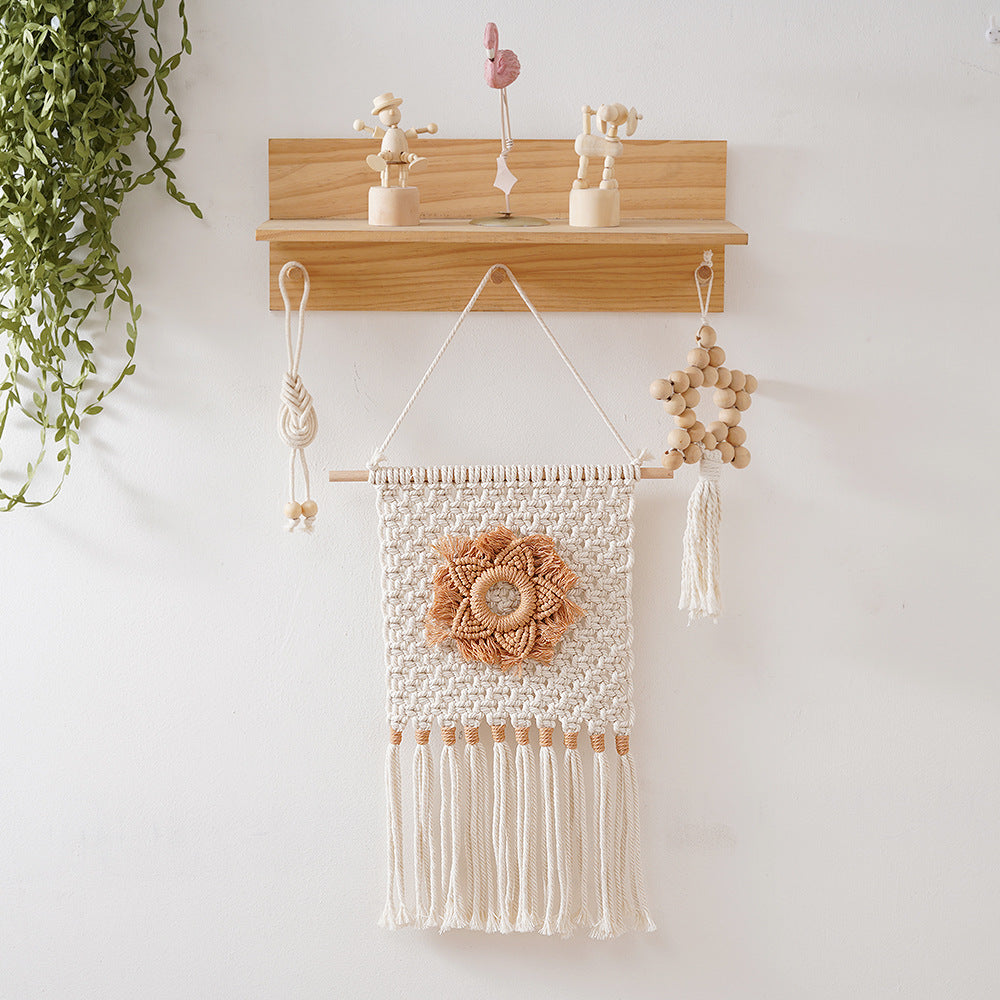 Macrame Floral Wall Hanging Decor