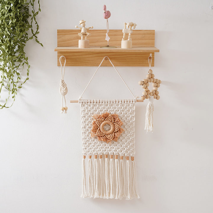 Macrame Floral Wall Hanging Decor