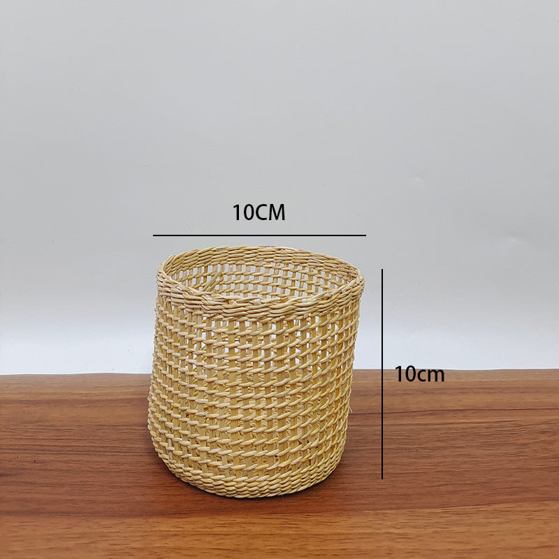 Handmade Natural Fiber Decorative Basket