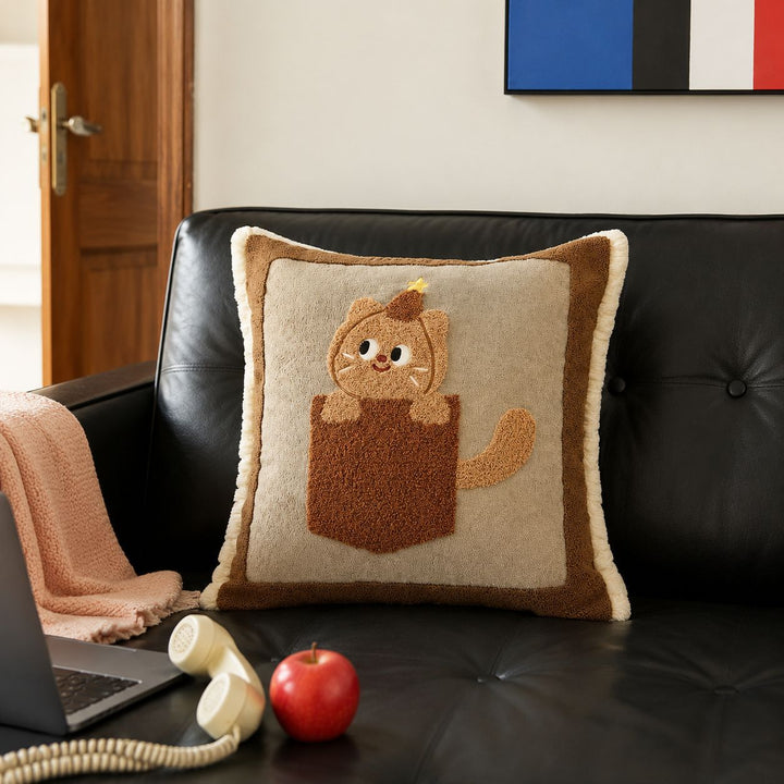 Decorative Animal-Themed Throw Pillow