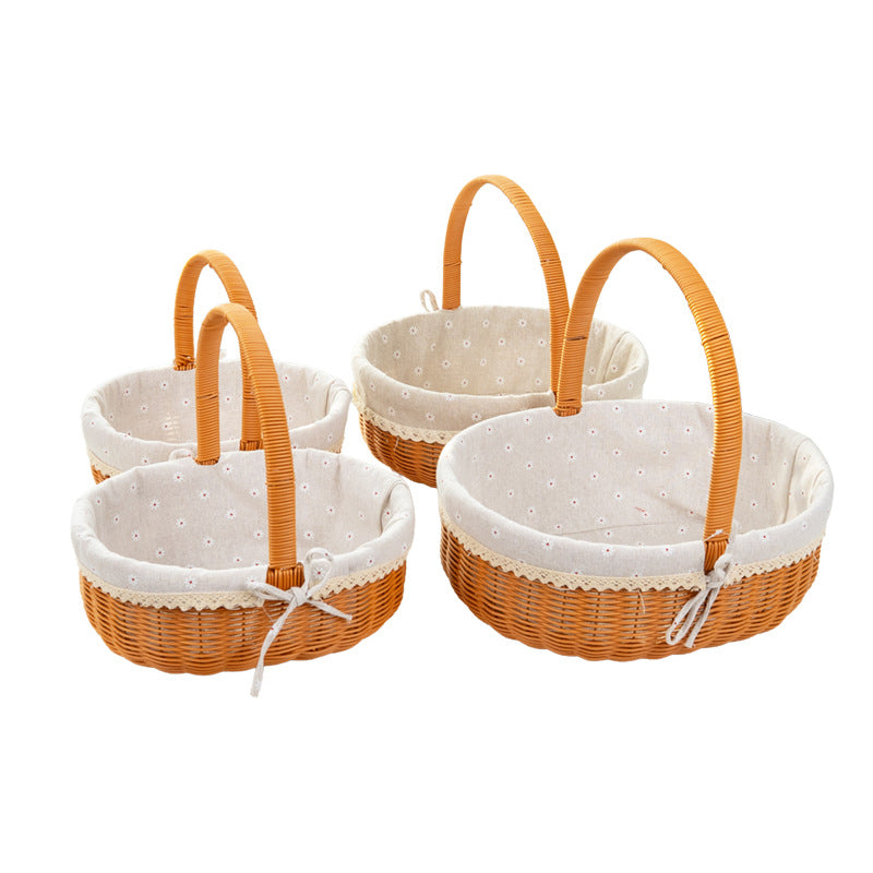 Decorative Round Woven Basket