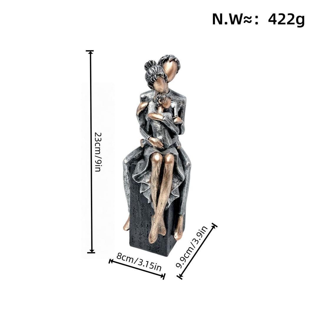 Elegant sculpture of a romantic couple