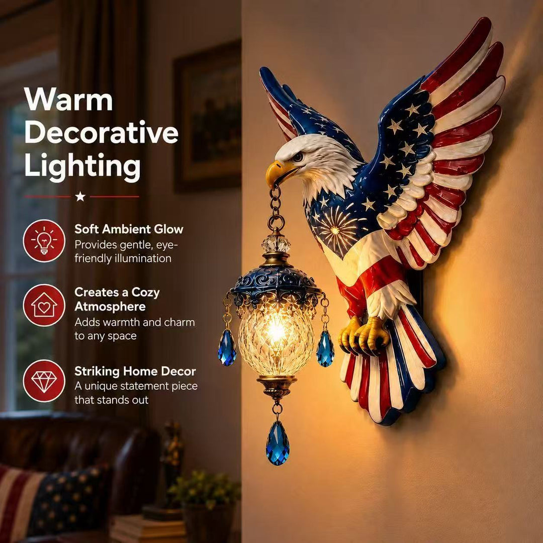 Decorative wall lamp in eagle design
