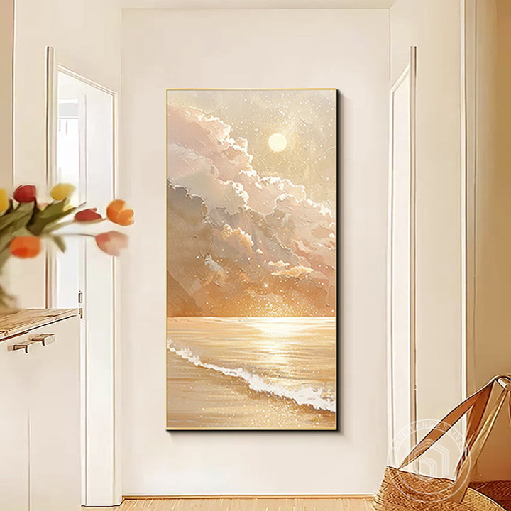 Elegant Coastal Sunset Wall Art