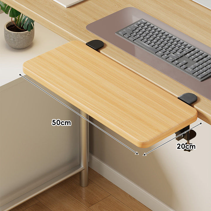 Under-Desk Sliding Keyboard Tray and Desk Extender with Smooth Glide Mount