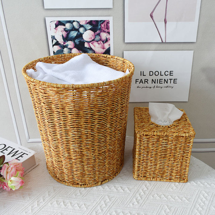 Woven Rectangular Storage Basket