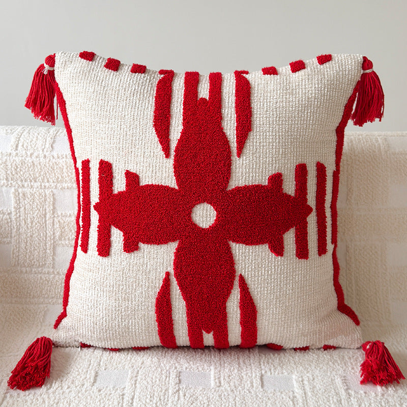 Artistic Textured Throw Pillow