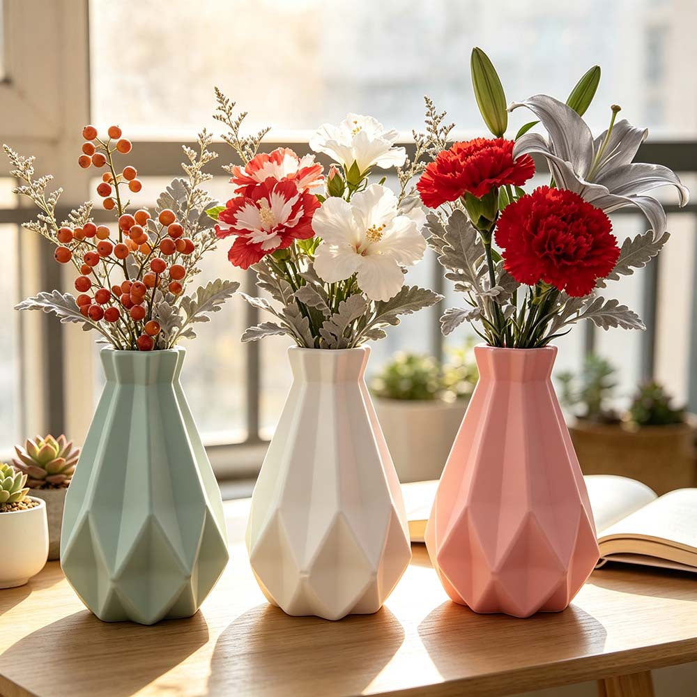 Elegant Geometric Shaped Vase