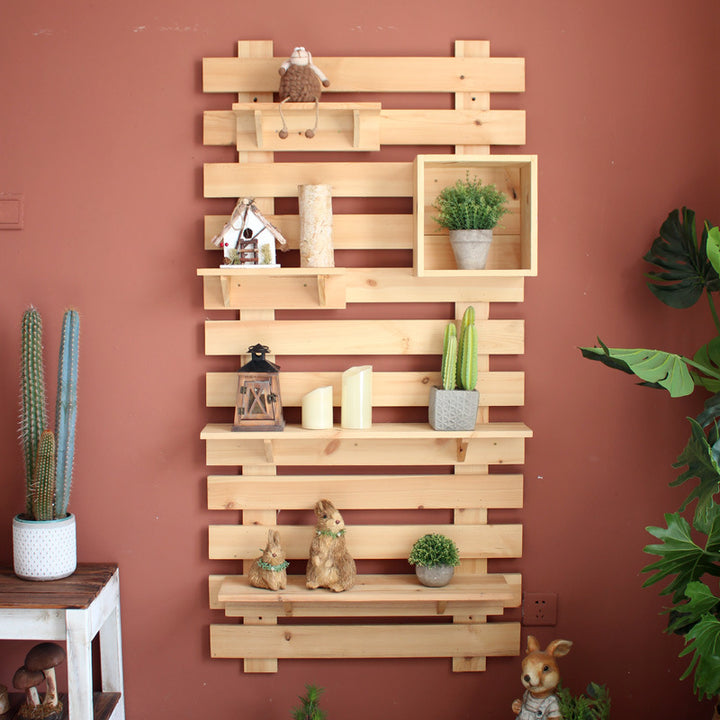 Wall shelf made of high-quality wood