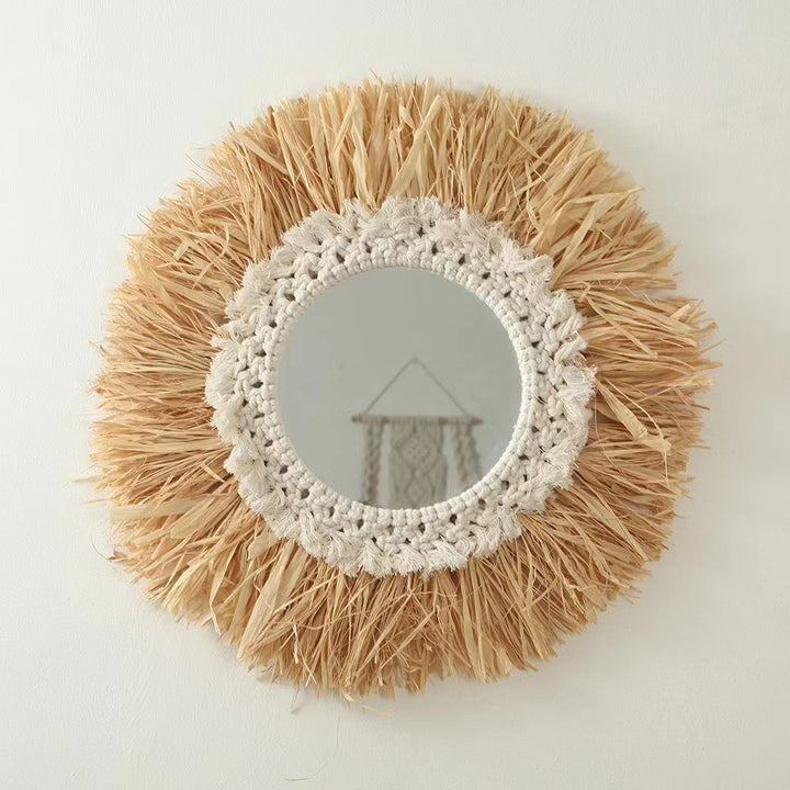 Decorative wall mirror in sunray design