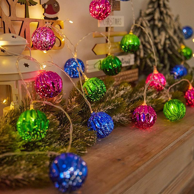 Colored LED Christmas light chain