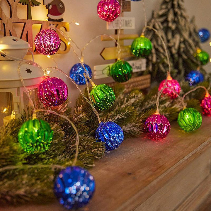Colored LED Christmas light chain