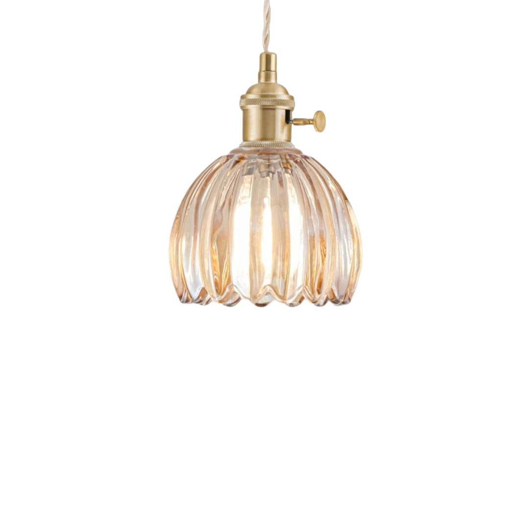 Decorative glass pendant light