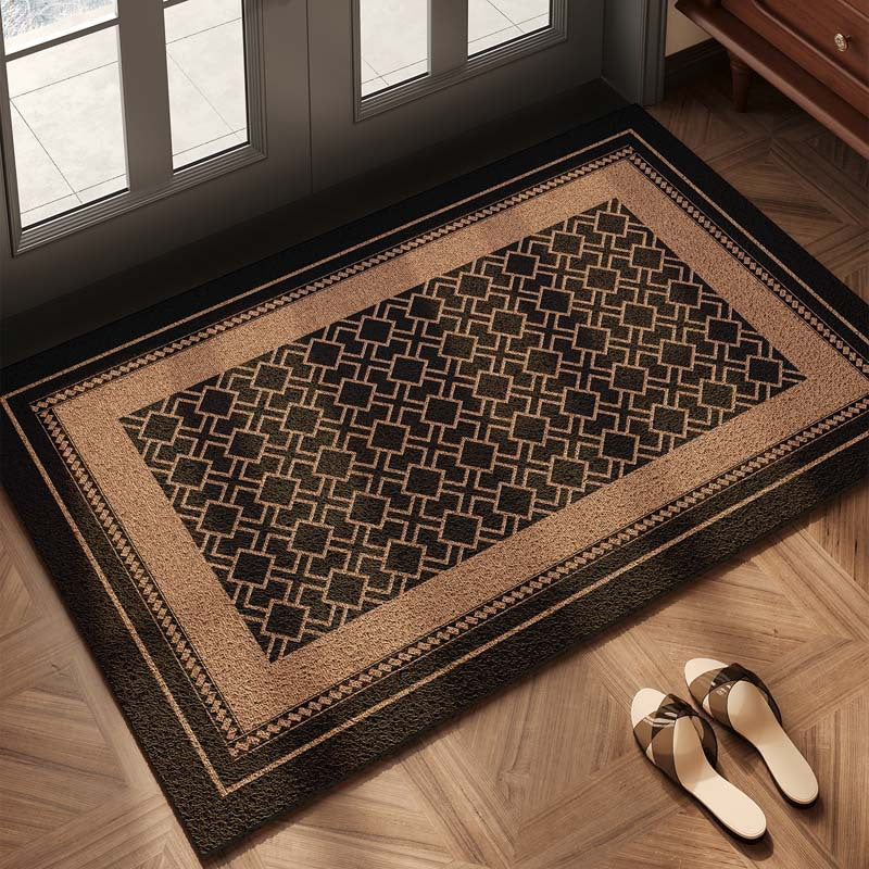 Checkerboard Pattern Welcome Mat Avarnia