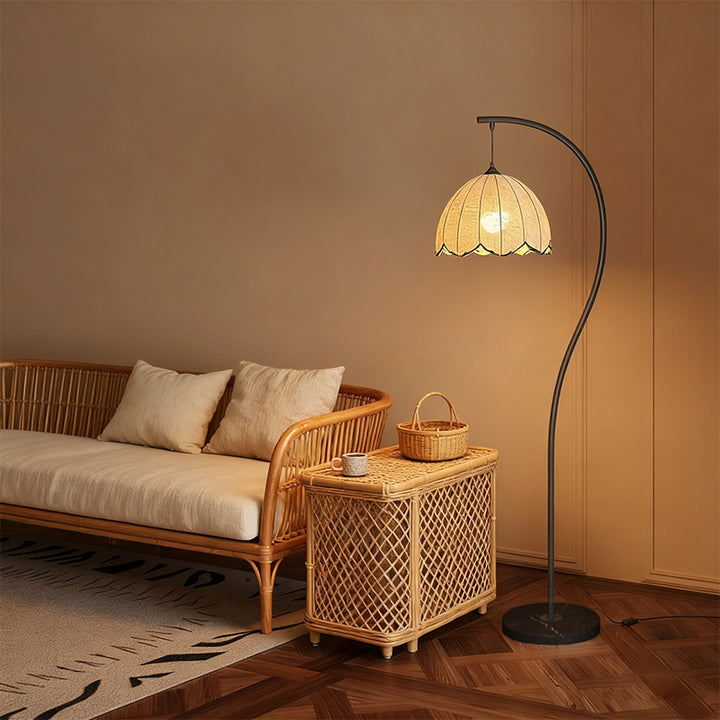 Vintage-inspired floor lamp