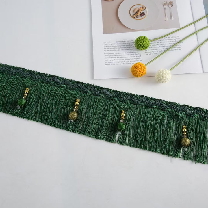Luxury Fringe Braid with Bead Trim