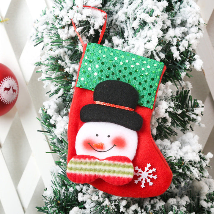 Christmas stocking with reindeer motif