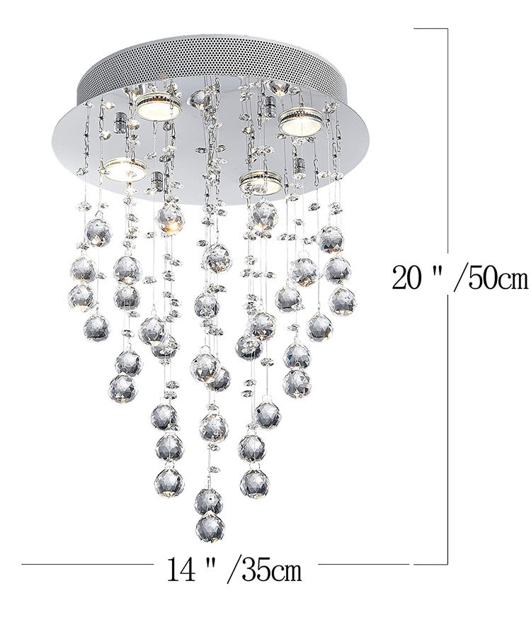 Crystal Raindrop Pendant Light