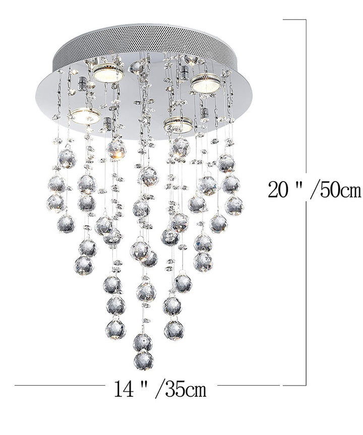 Crystal Raindrop Pendant Light