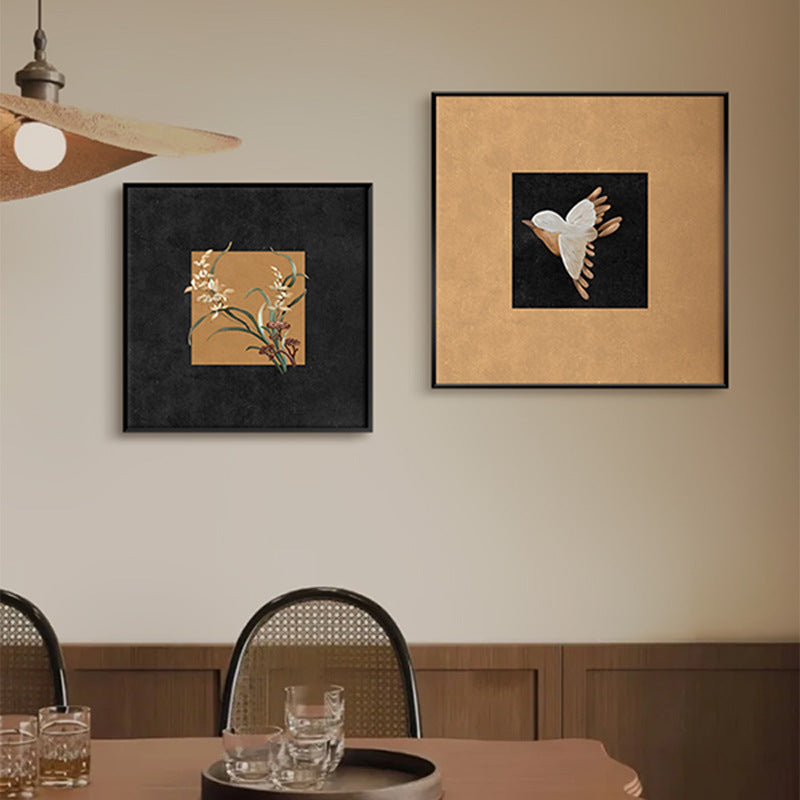 Framed Bird-Inspired Wall Art