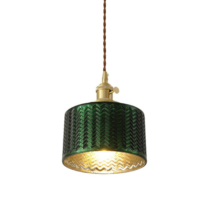 Vintage Glass Pendant Light
