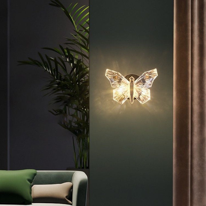 Artistic butterfly wall lamp