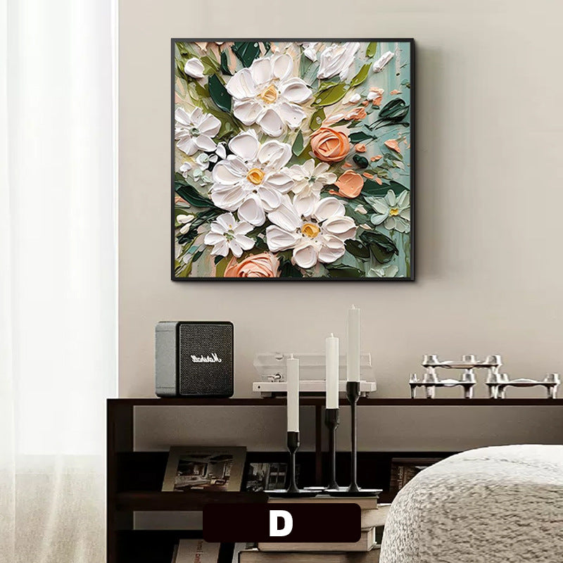 Floral 3D Textured Canvas Wall Art