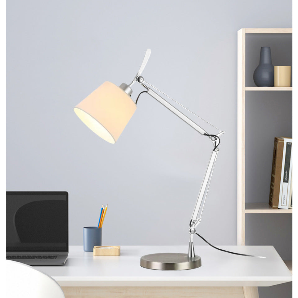 Adjustable swing arm lamp for the desk