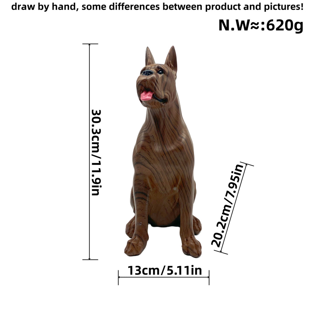 Colorful decorative figure of a dog in modern design