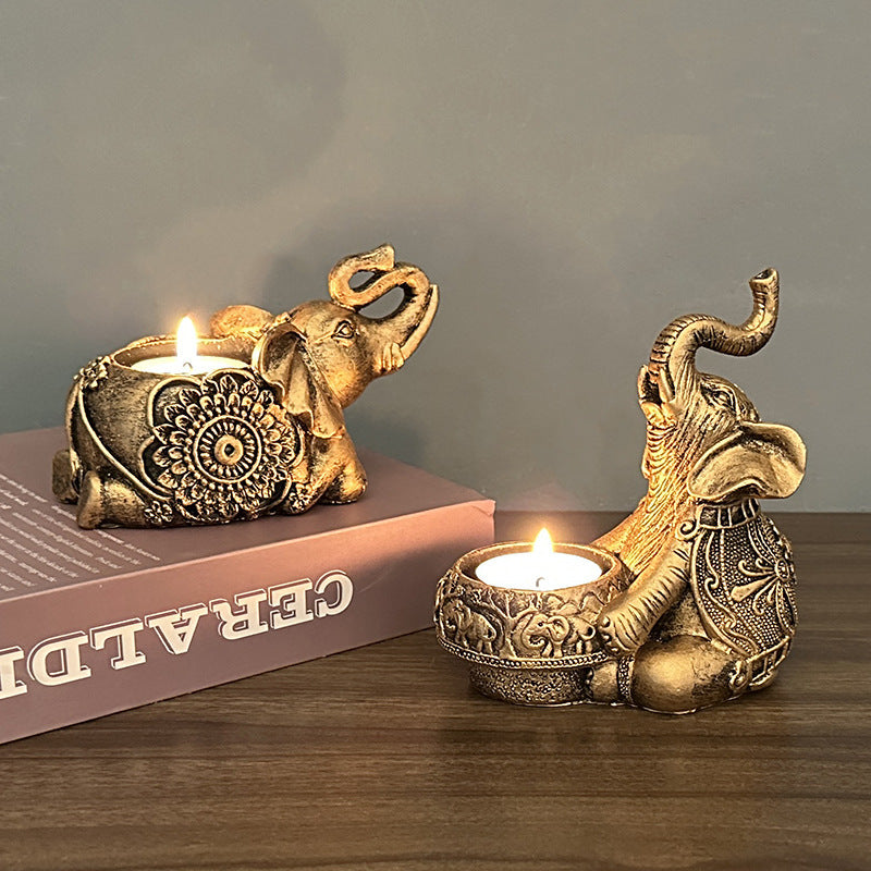Elephant-Themed Decorative Phone Stand