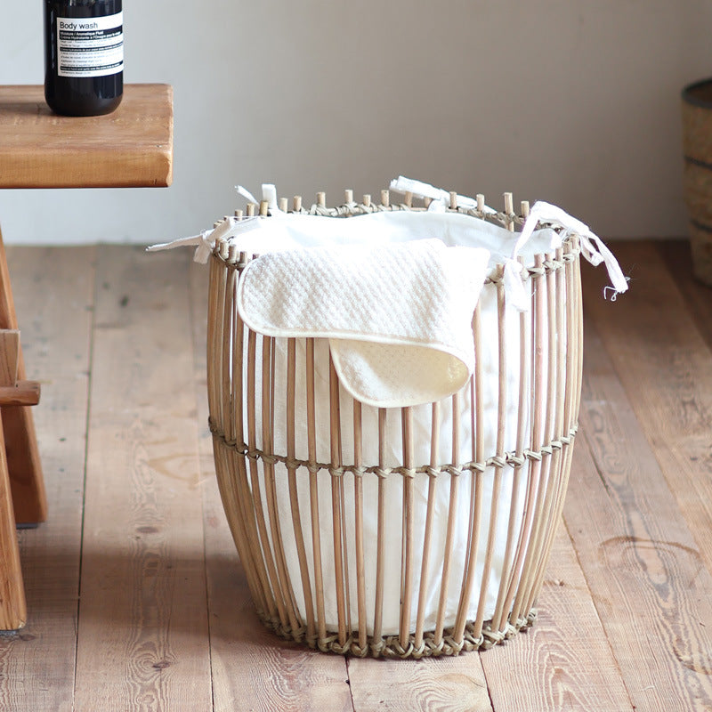 Decorative basket with cotton lining