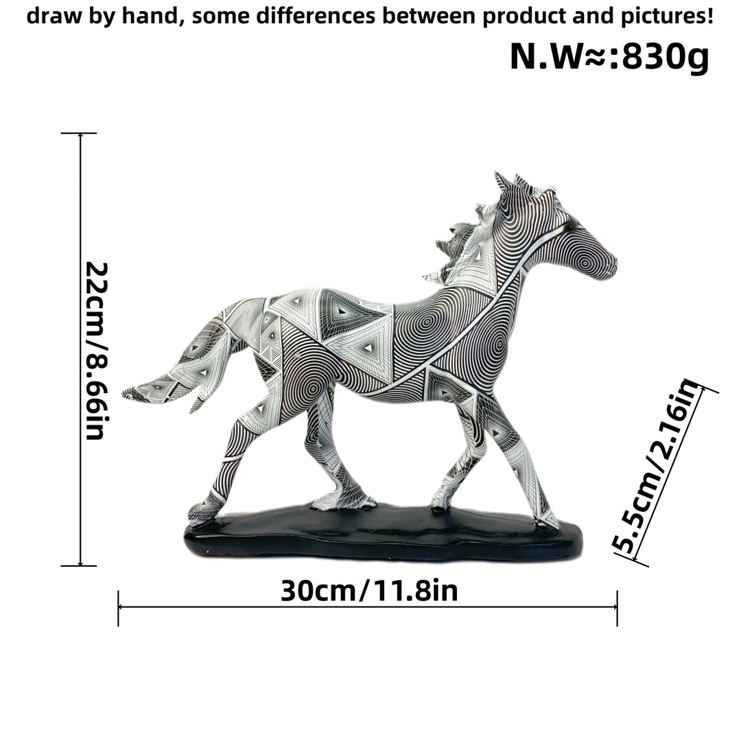 Artistic Running Horse Sculpture