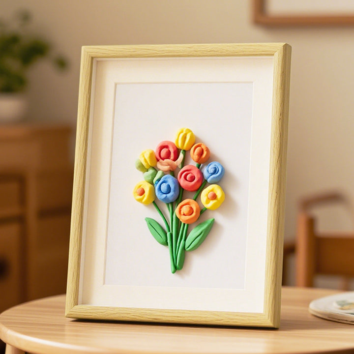 Floral Relief Art Frame
