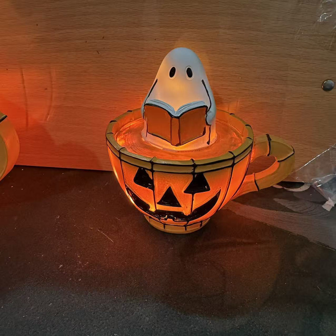 Decorative witch table lamp