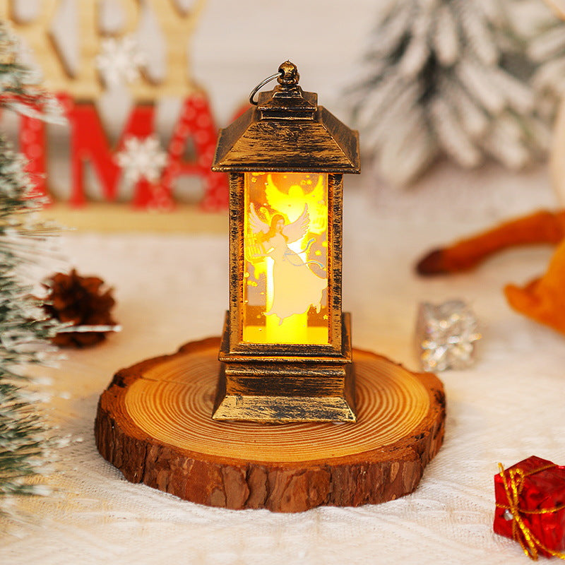 Nostalgic Christmas lantern with LED light