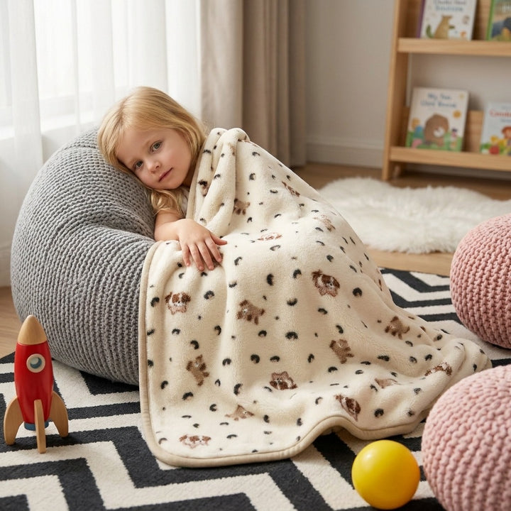 Plush Animal Print Fleece Blanket